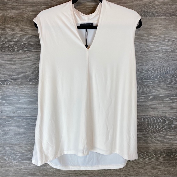 Dkny Tops - DKNY Fifty Shades of Blue Deep V-Neck Blouse NWT